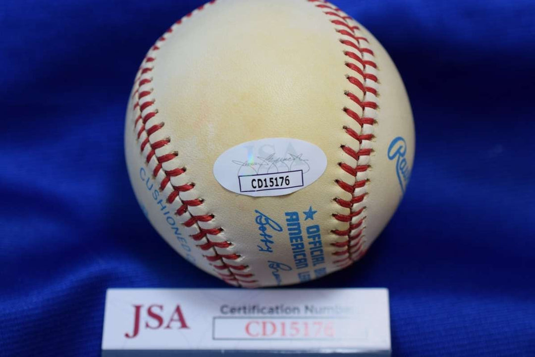 Jim Catfish Hunter JSA COA Autograph OAL American League Signed Baseball
