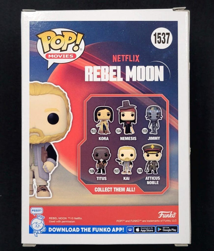 Charlie Hunnam signed Rebel Moon Kai Funko Pop! autograph (B) ~ Beckett BAS