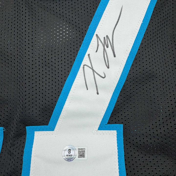 Autographed/Signed Xavier Legette Carolina Black Jersey Beckett BAS COA