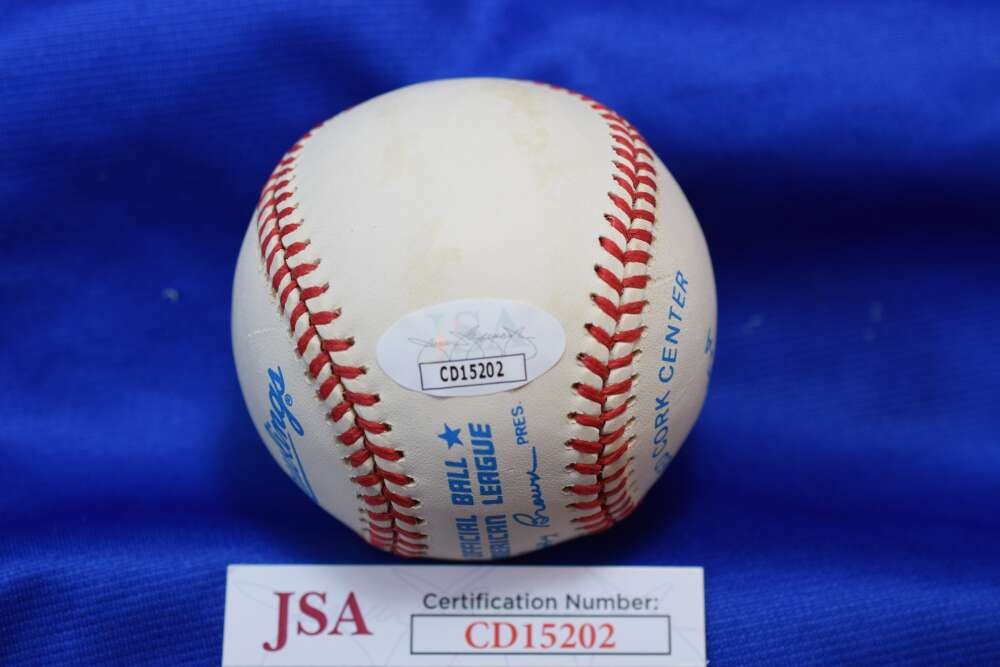 Mickey Owen Tom Henrich JSA COA Autograph OAL American League Signed Baseball
