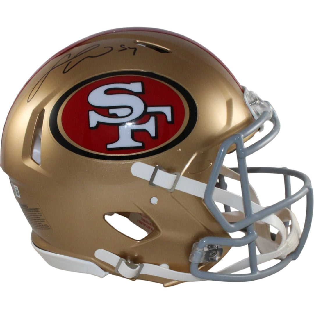 Fred Warner Autographed San Francisco 49ers Authentic Helmet Beckett 56479