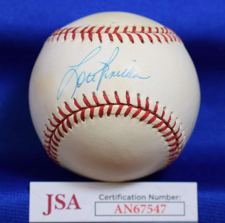 Lou Piniella JSA COA Autograph 1990 World Series Signed Baseball
