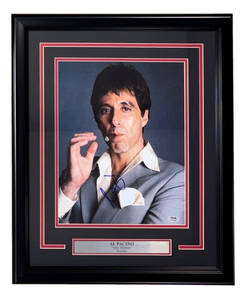 Al Pacino Signed Framed 11x14 Scarface Photo PSA/DNA