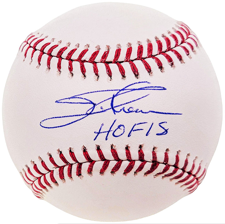 Jim Thome Autographed Signed MLB Baseball Cleveland Indians "HOF 18" Beckett Wit