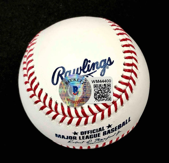Eric Gagne full autograph "Game Over" signed MLB Baseball BAS Beckett Witness