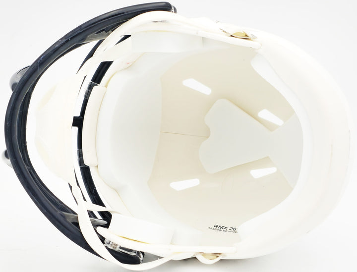 Richard Dent Auto Bears Flat Matte White Speed Mini Helmet "HOF 11" Beckett Wit