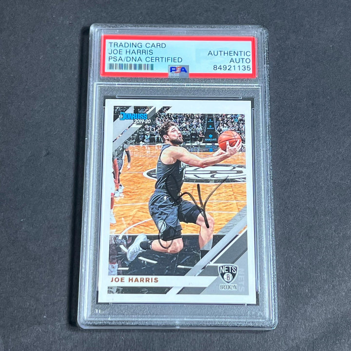 2019-20 Panini Donruss #20 Joe Harris Signed Card AUTO PSA Slabbed Nets