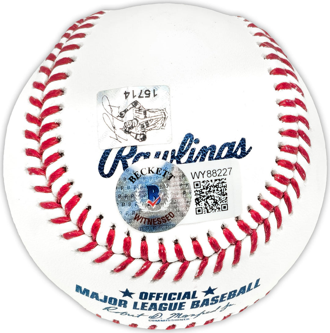 David Ortiz Autographed Signed MLB Baseball Boston Red Sox "HOF 22" Beckett Wit