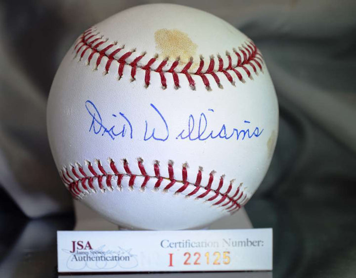 Dick Williams Jsa Certed Major League Autograph Baseball Authentic Signed