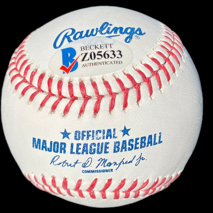 ALEX TREBEK SIGNED AUTOGRAPHED OFFICIAL MAJOR LEAGUE BASEBALL OML JEOPARDY JSA
