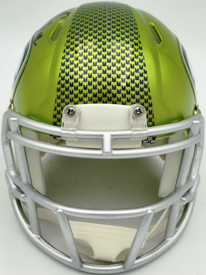 Byron Murphy II Signed Seattle Seahawks Flash Green Speed Mini Helmet MCS Holo