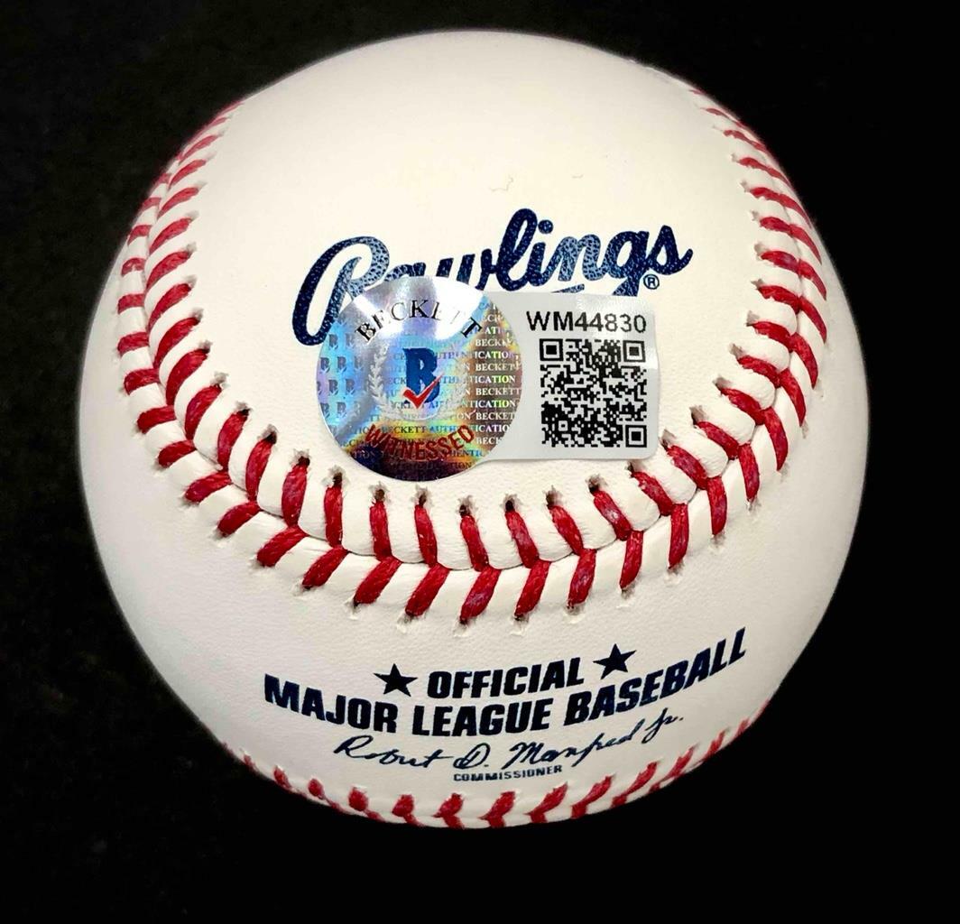 Eric Gagne full autograph "Game FN Over" signed MLB Baseball BAS Beckett Witness