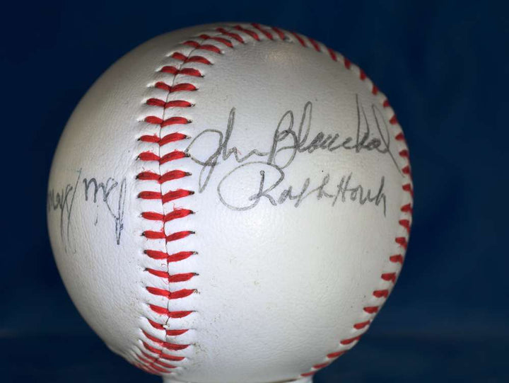 Skowron Blanchard Houk Slaughter Signed Psa/dna Baseball Autograph