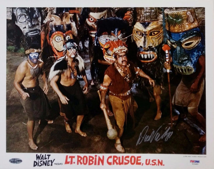 Dick Van Dyke signed Lt Robin Crusoe original 11x14 Lobby Card photo PSA/DNA COA