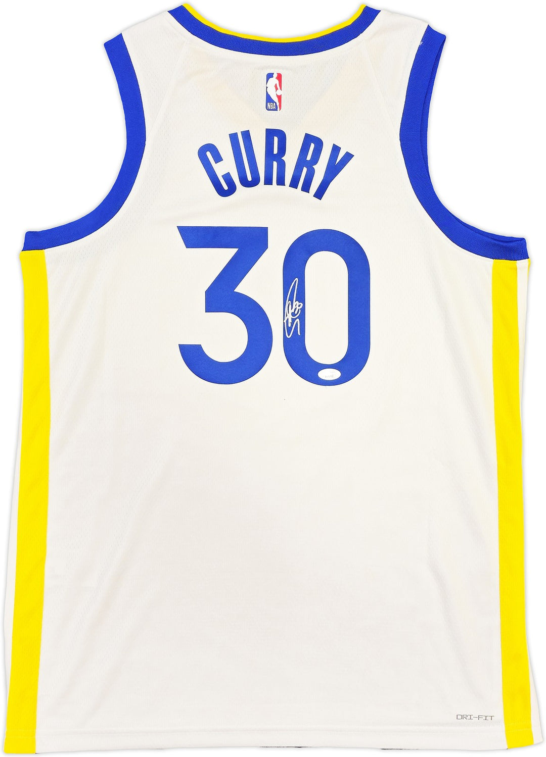 Warriors Stephen Curry Auto White Nike Swingman Association Edt Jersey Sz 48 JSA