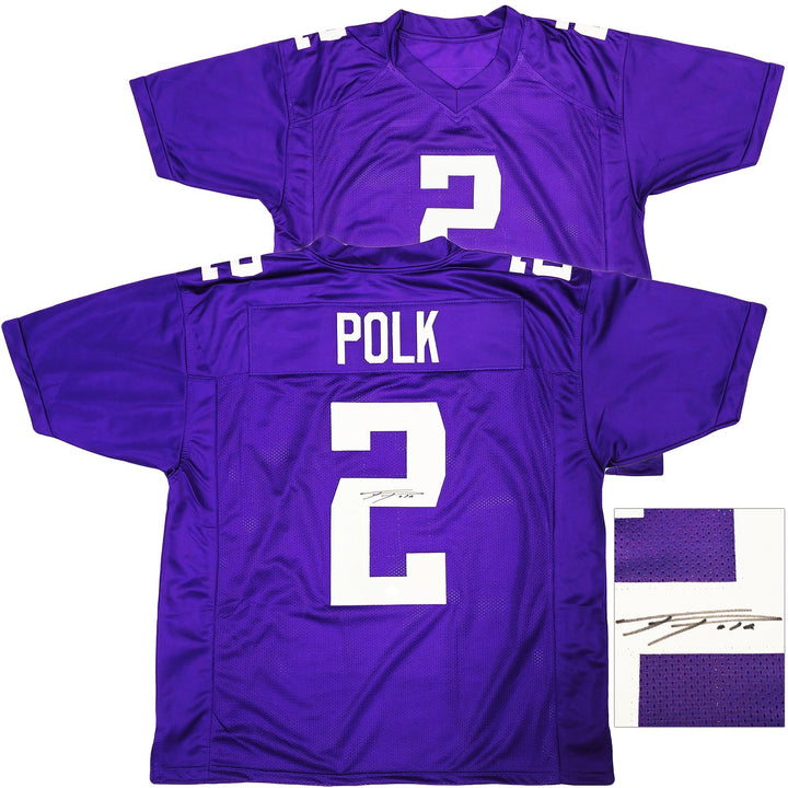 Washington Huskies Ja'Lynn Polk Autographed Signed Purple Jersey MCS Holo