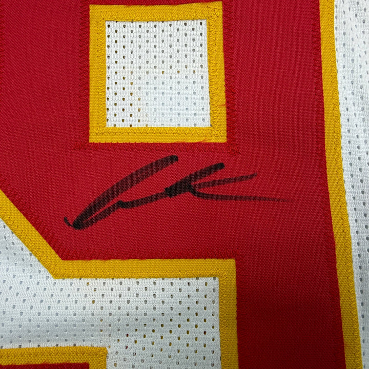 Autographed/Signed Felix Anudike-Uzomah Kansas City White Jersey JSA COA