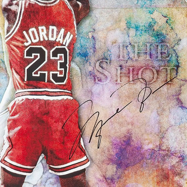 Michael Jordan Signed 'The Shot' 24x36 Photo Chicago Bulls UDA Holo