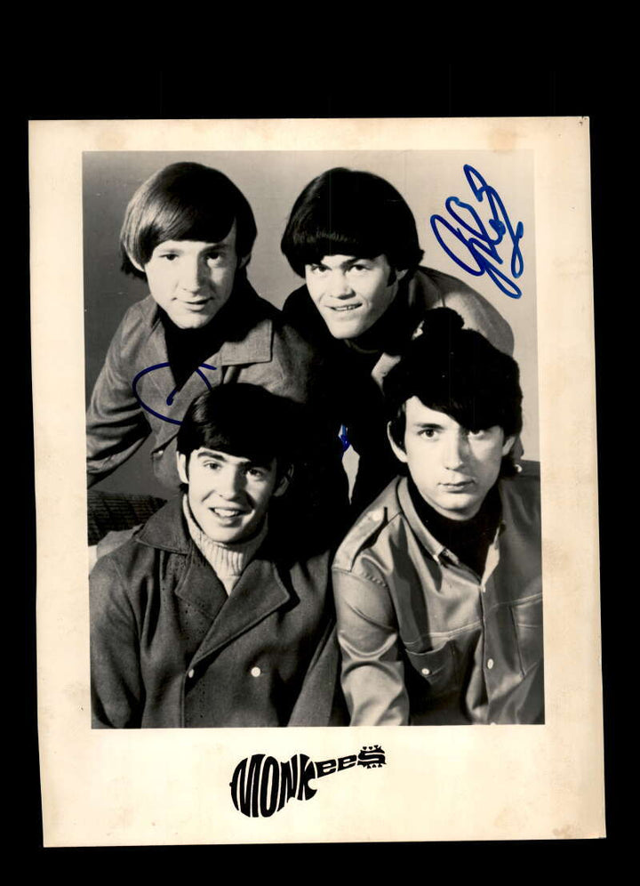 Davy Jones Micky Dolenz JSA Coa Signed 8x10 Photo Autograph The Monkees