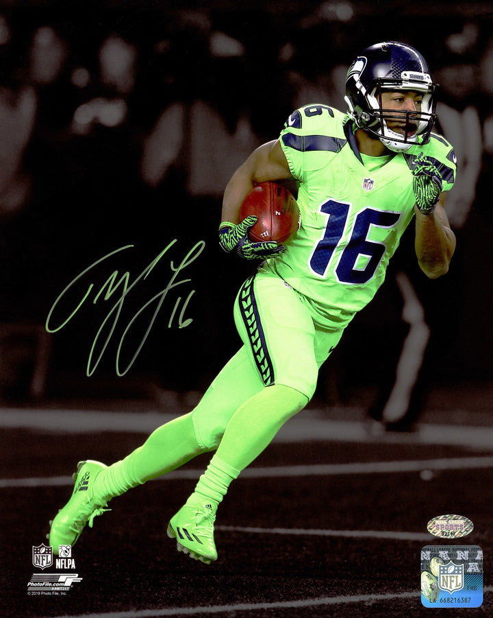 Tyler Lockett Signed Framed 8x10 Photo Seattle Seahawks MCS Holo