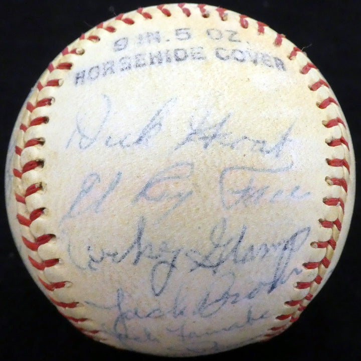 1956 Spring Training Signed League Baseball With 27 Total Signatures Stan