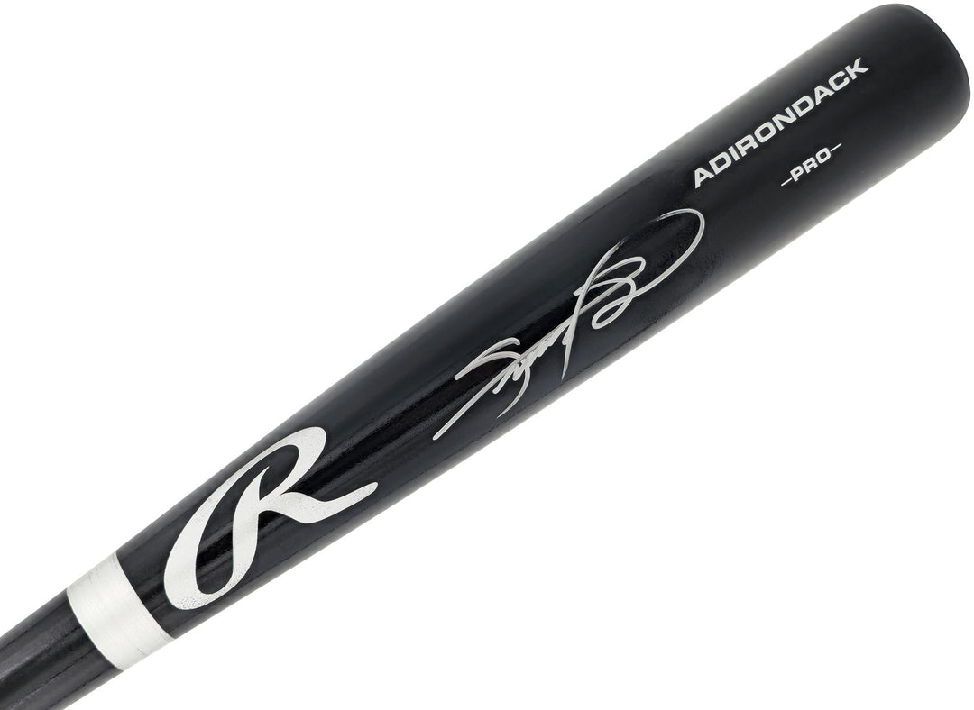 Sammy Sosa Signed Black Rawlings Adirondack Pro Baseball Bat Cubs Beckett Wit