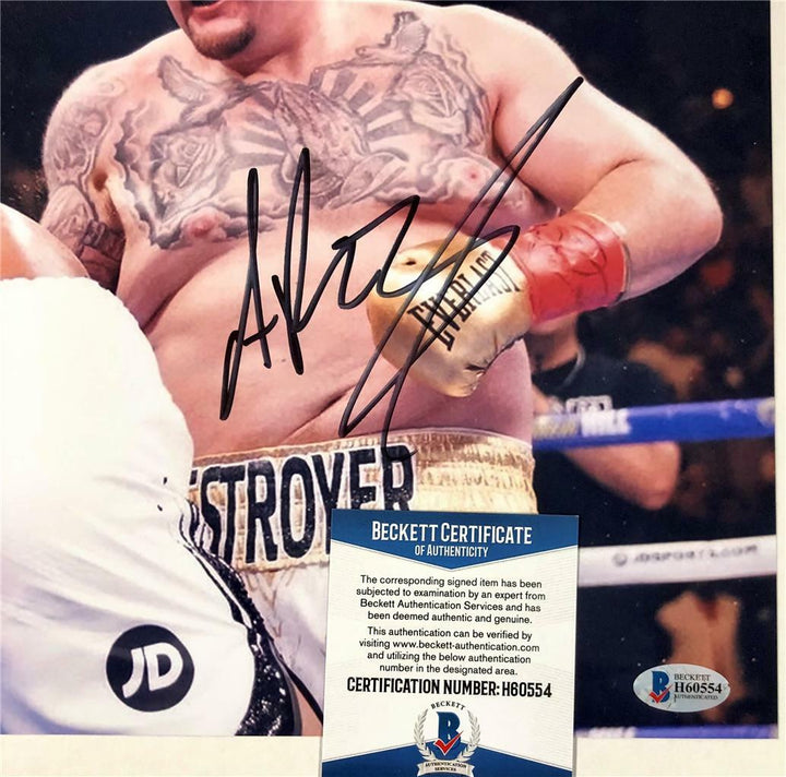 Andy Ruiz Jr Autograph Signed 11x14 Photo vs. Anthony Joshua Z ~ Beckett BAS COA