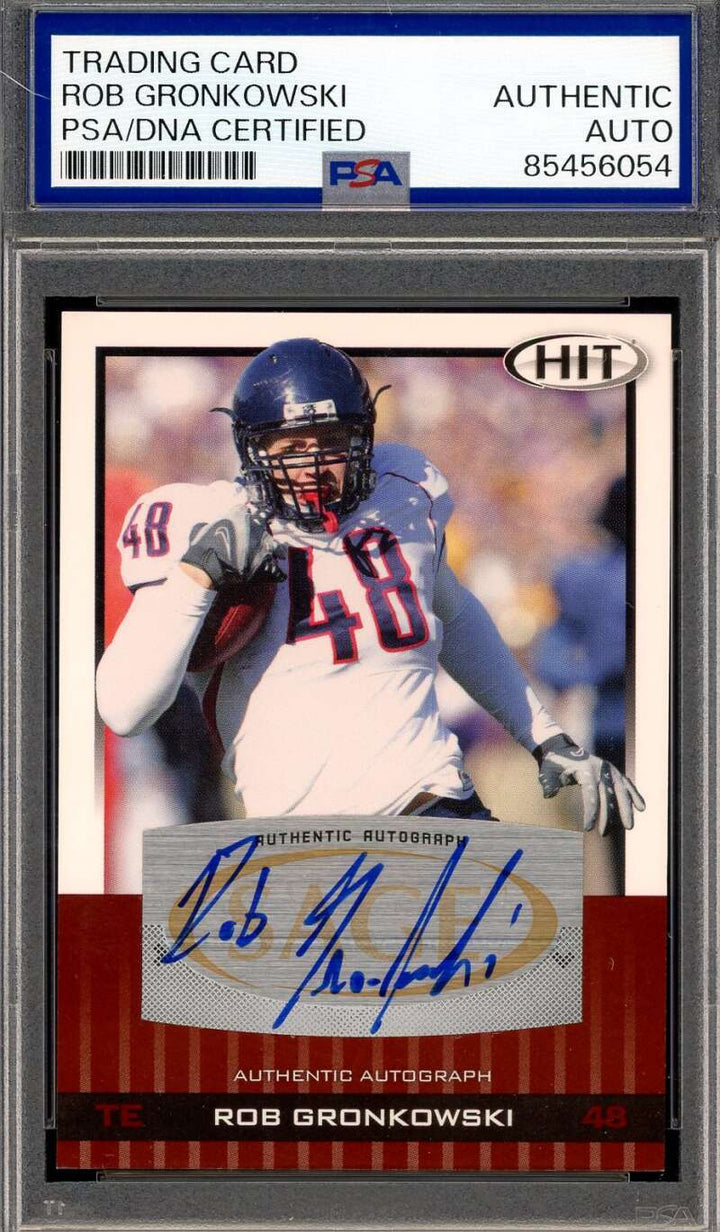 Rob Gronkowski PSA DNA Signed 2010 Sage Hit Rookie Autograph