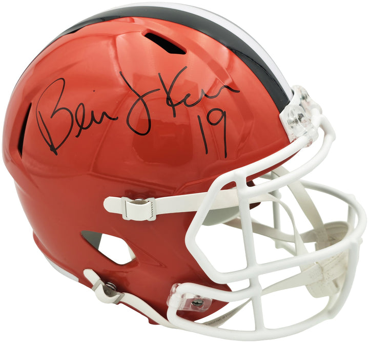 Bernie Kosar Auto Browns Orange 2024 Full Size Speed Replica Helmet JSA Witness