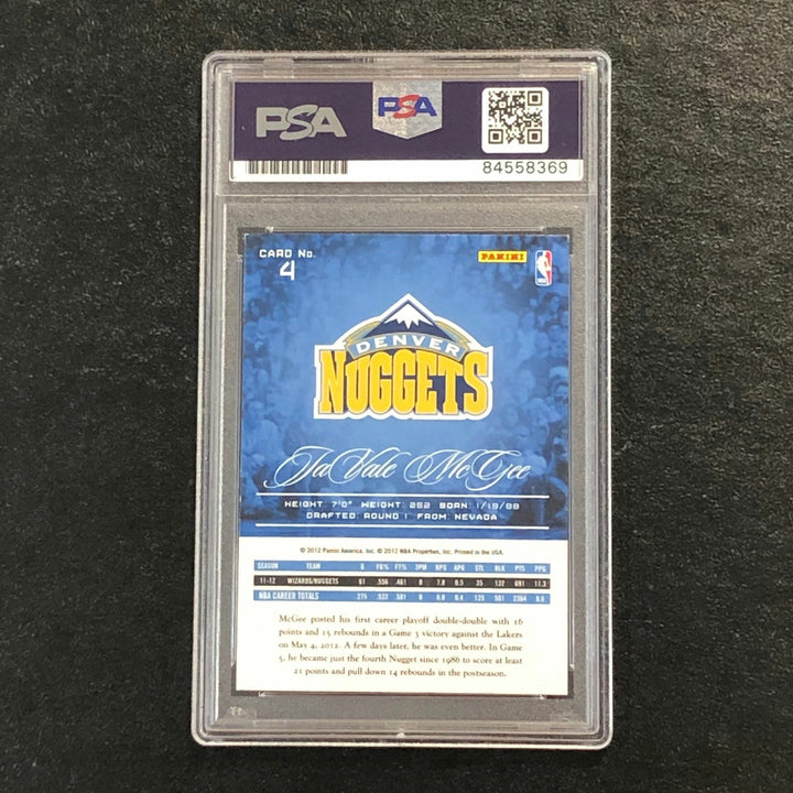 2012-13 Panini Prestige #4 JaVale McGee Signed AUTO PSA Slabbed Nuggets