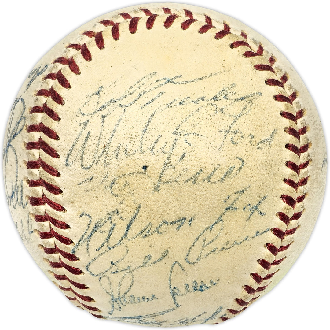 1956 MLB All Stars Auto Harridge AL Baseball 14 Sigs Mickey Mantle Vintage BAS