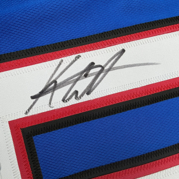 Autographed/Signed Keon Coleman Buffalo Blue Football Jersey Beckett BAS COA