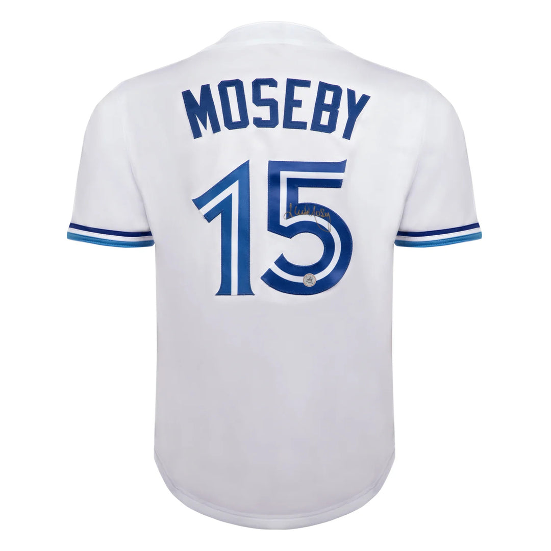 Lloyd Moseby Autographed Toronto City Design White Baseball Jersey