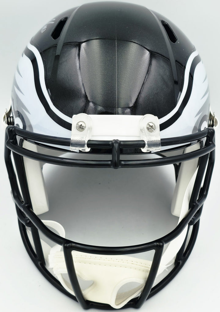Jason Kelce Auto Eagles Black 2022 Alternate On-Field Full Sz Speed Rep Helmet