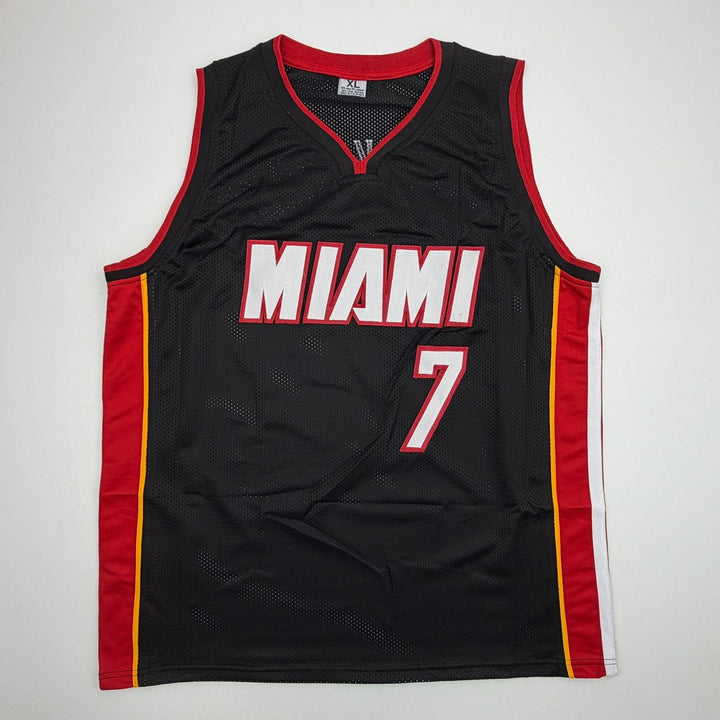 Autographed/Signed Giannis Antetokounmpo #7 Miami Heat Black Jersey JSA COA