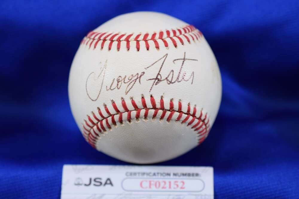 George Foster JSA COA Autograph ONL National League Signed Baseball