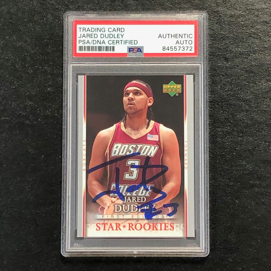 2007-08 Upper Deck First Edition #222 Jared Dudley Signed Card AUTO PSA Slabbed