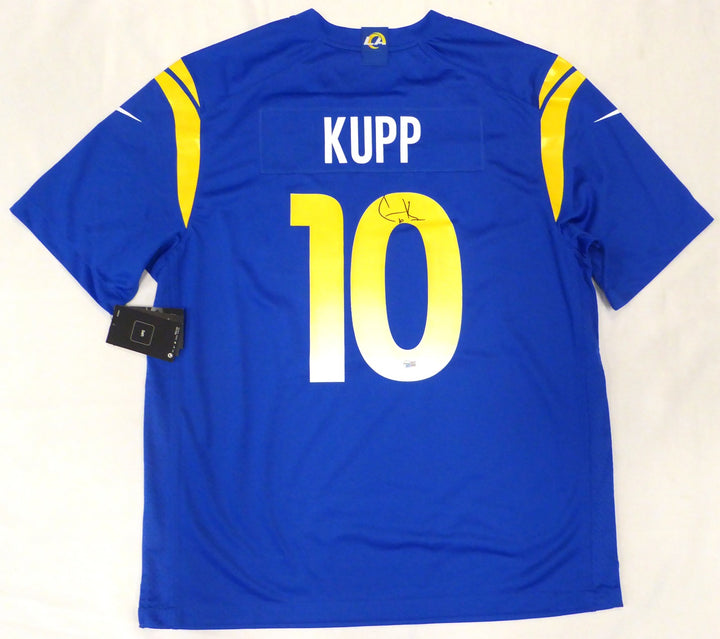 Rams Cooper Kupp Signed Blue Nike Jersey Size XL Fanatics Holo #B504920