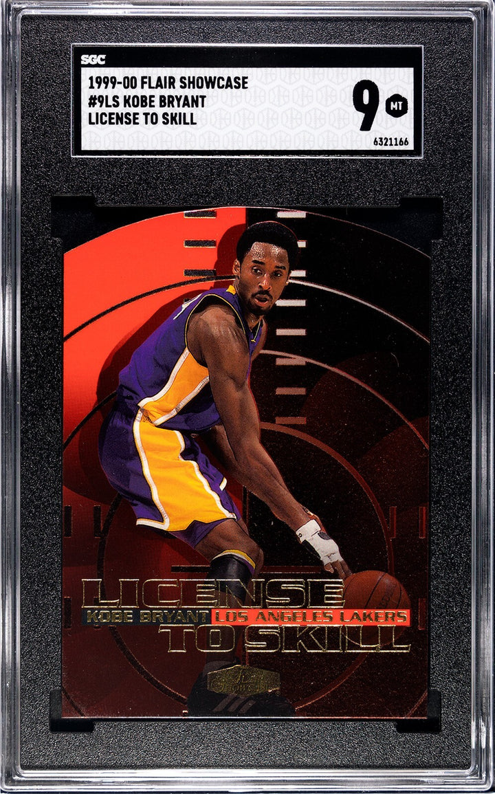 Kobe Bryant 1999-00 Flair Showcase License to Skill Die Cut Card-SGC Graded 9 MT