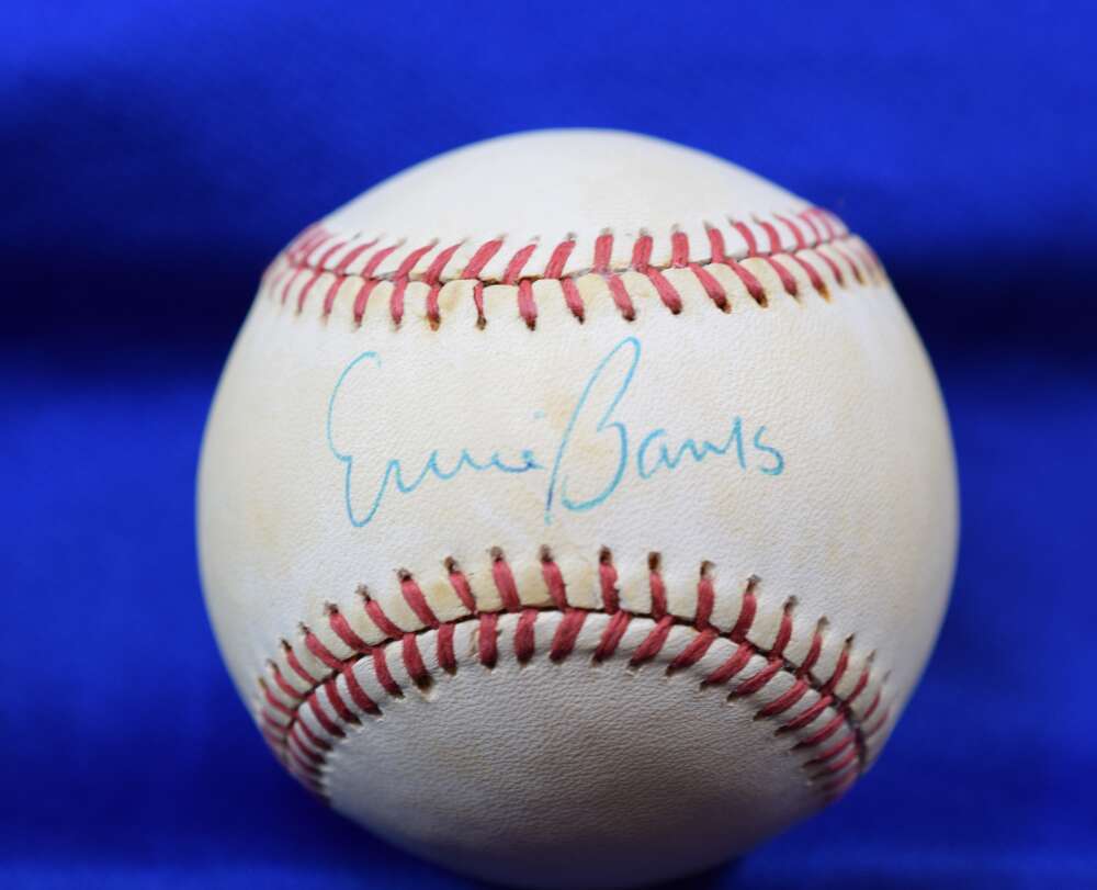 Ernie Banks PSA DNA Autograph Feeney National League Signed Baseball