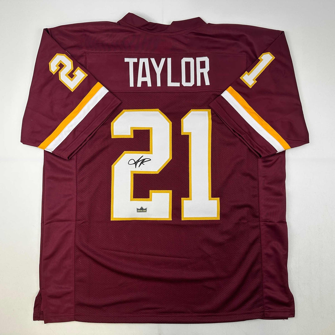 Facsimile Autographed Sean Taylor Washington Red Reprint Jersey Size Men's XL