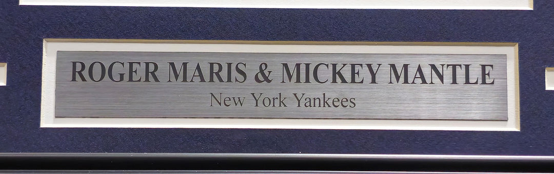 Mickey Mantle & Roger Maris Signed Framed 8x10 Photo Yankees PSA/DNA #AN06862