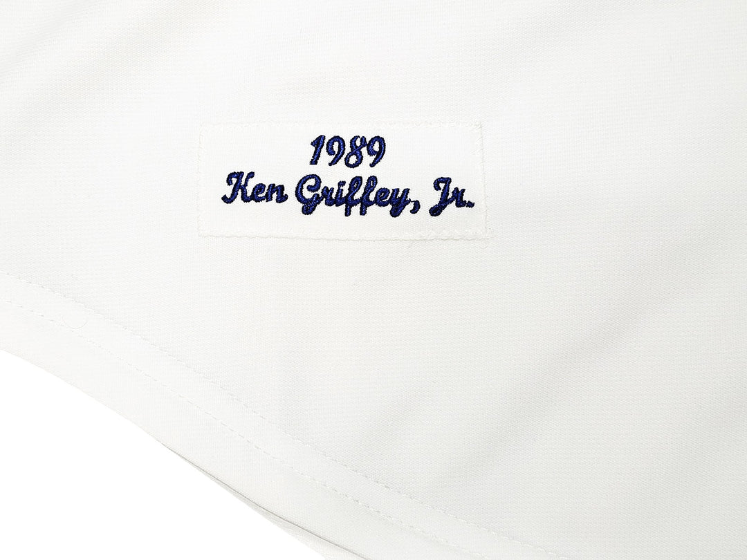 Mariners Ken Griffey Jr. Auto White Mitchell Ness 89L Cooperstown Jersey Beckett