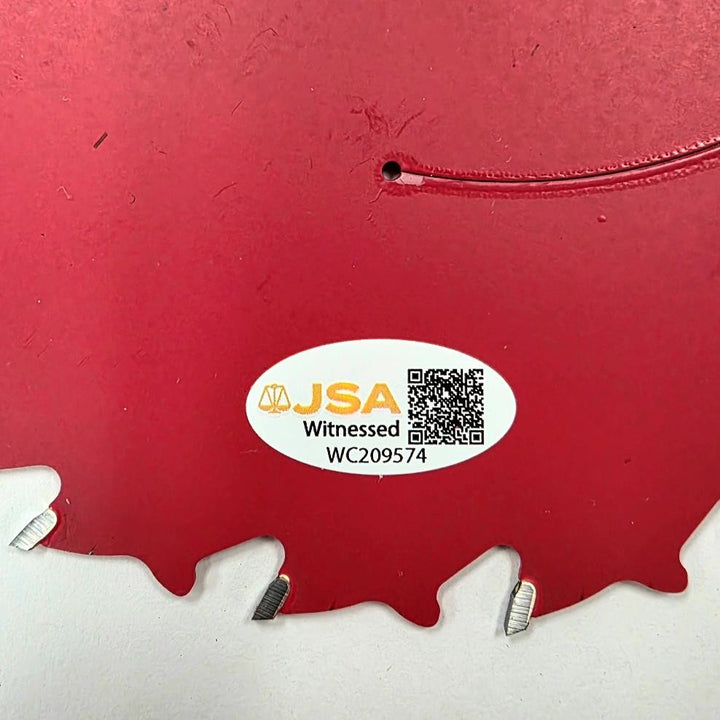 Tobin Bell signed "Jigsaw" 7 1/4 Inch Saw Blade autograph JSA