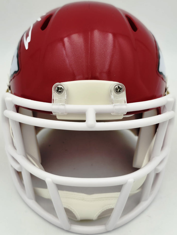 Kenneth Walker III Signed Chiefs Red Speed Mini Helmet Beckett Witness