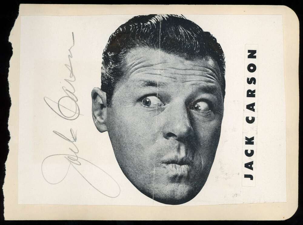 Gary Cooper Jack Carson JSA LOA Signed Vintage Album Page Autograph