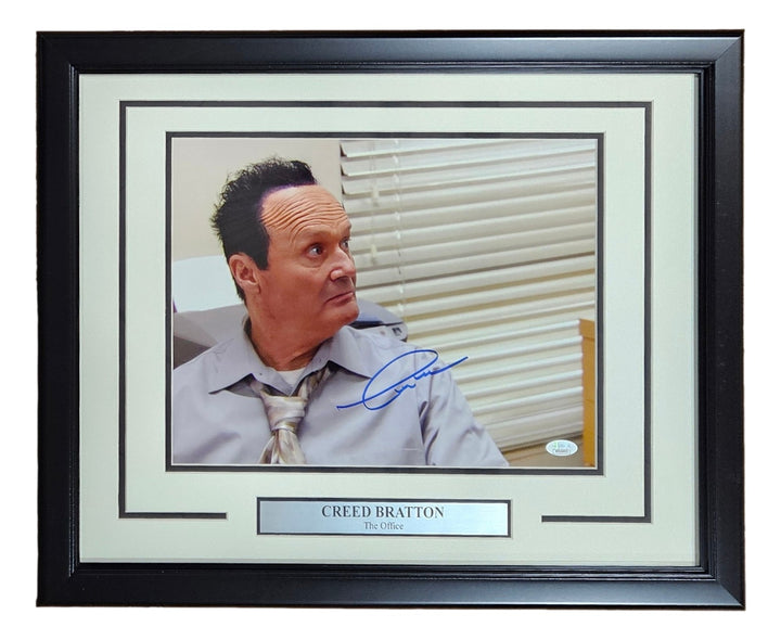 Creed Bratton Signed Framed 11x14 The Office Creed Black Hair Photo JSA ITP