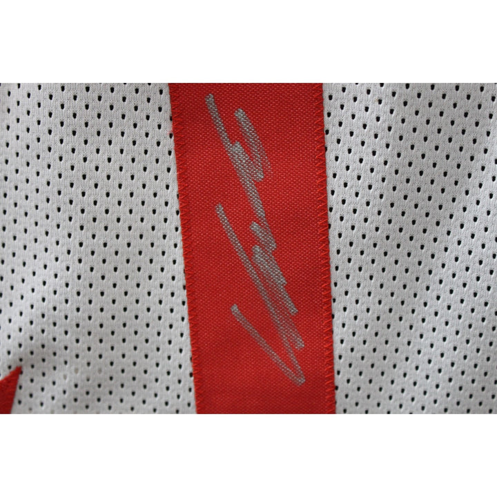 Dominique Wilkins Autographed Pro Style White XL Jersey Beckett Witness 49741