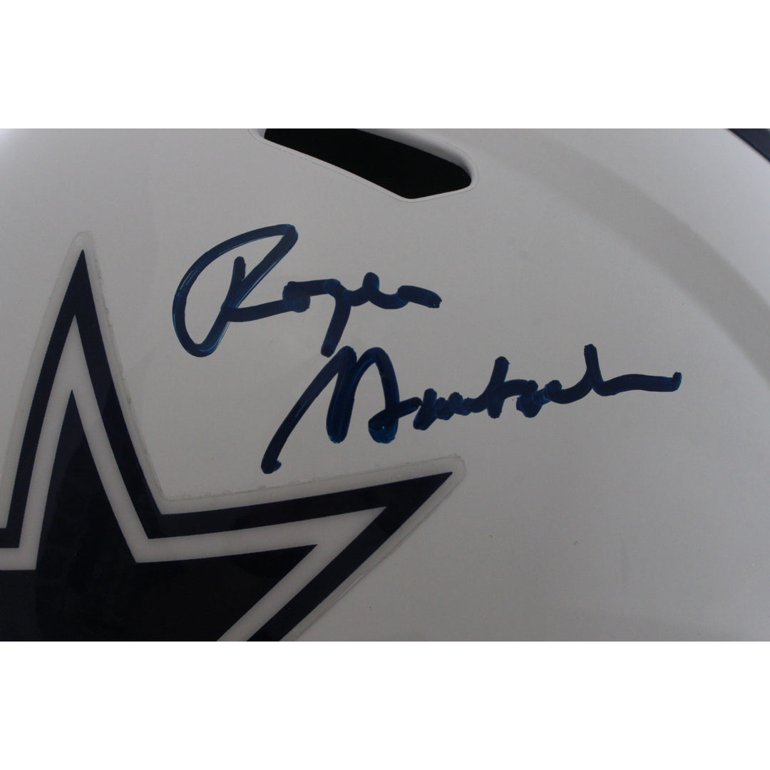 Roger Staubach Autographed/Signed Dallas Cowboys F/S 22 Alt Helmet Beckett 57303