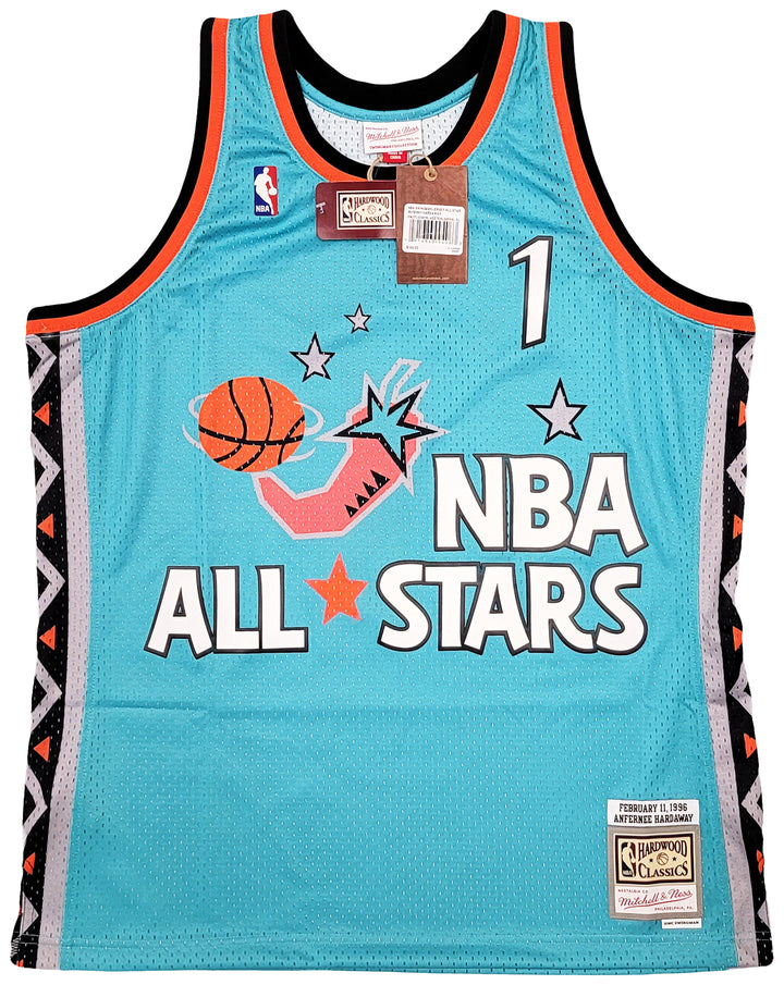 Magic Penny Hardaway Auto Teal Mitchell Ness 1996 ASG HWC Swingman Jersey XL PSA